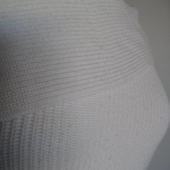 Theory Prosecco One-shoulder Ribbed Fold over Sweater - Picture 13 of 16